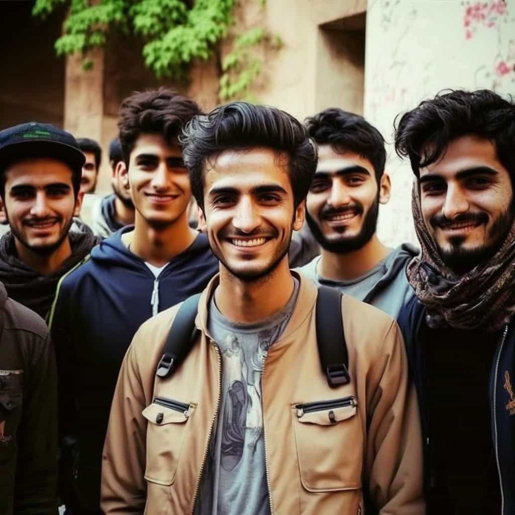 تعدادی جوان ایرانی شاداب که مضطرب و نگران نیستند